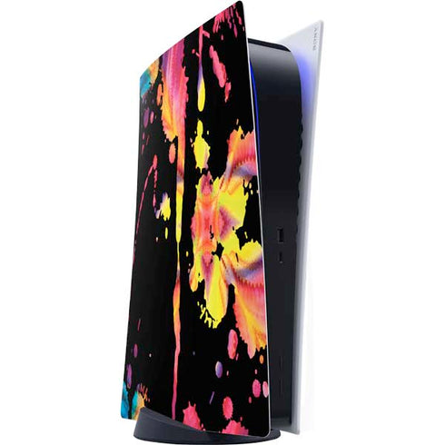 Chromatic Splatter Black PS5 Digital Edition Console Skin